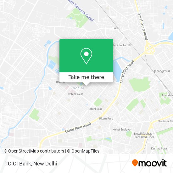 ICICI Bank map