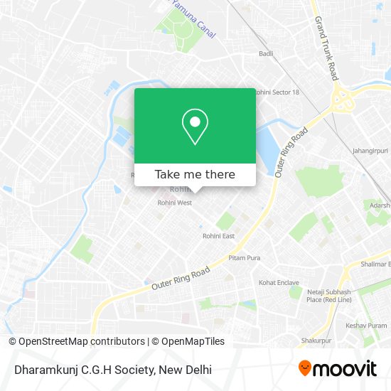 Dharamkunj C.G.H Society map