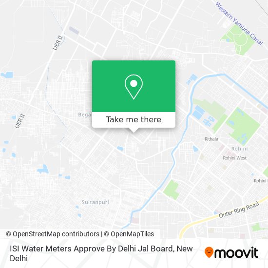 ISI Water Meters Approve By Delhi Jal Board map