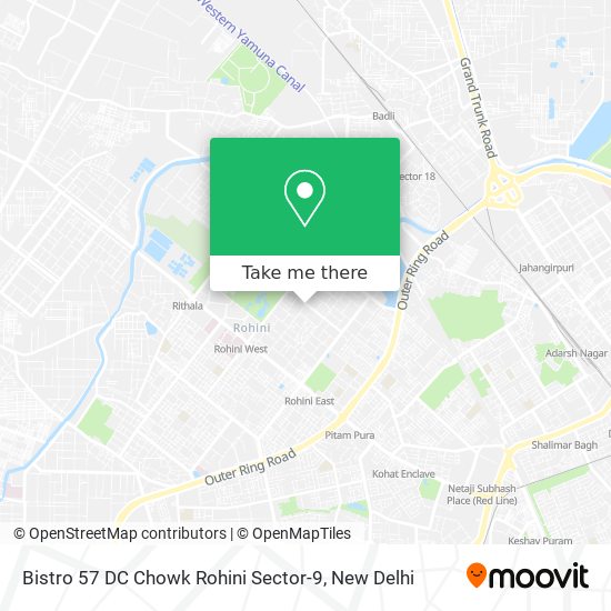 Bistro 57 DC Chowk Rohini Sector-9 map