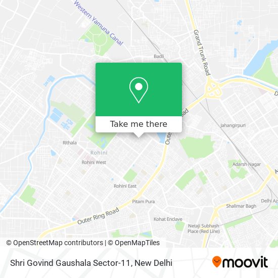 Shri Govind Gaushala Sector-11 map