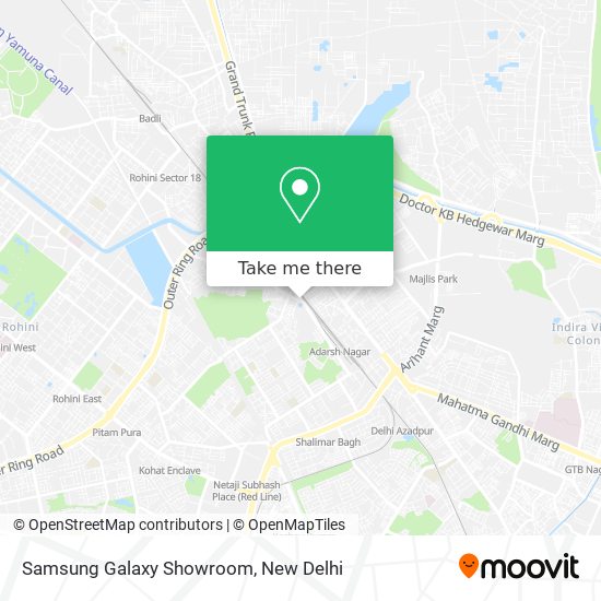 Samsung Galaxy Showroom map