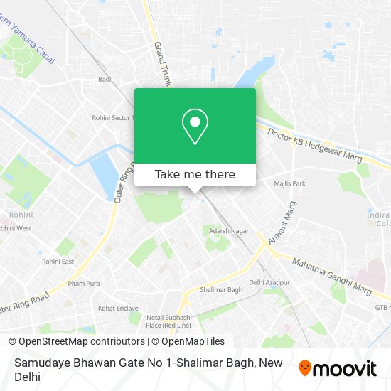 Samudaye Bhawan Gate No 1-Shalimar Bagh map