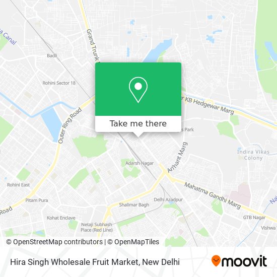 Hira Singh Wholesale Fruit Market map