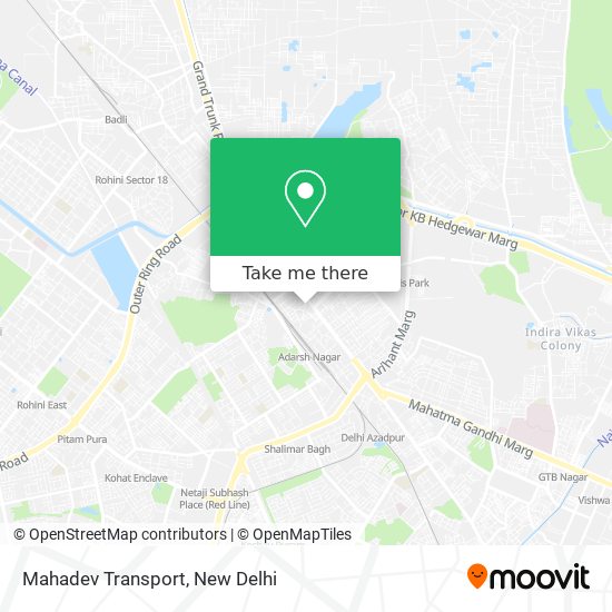 Mahadev Transport map