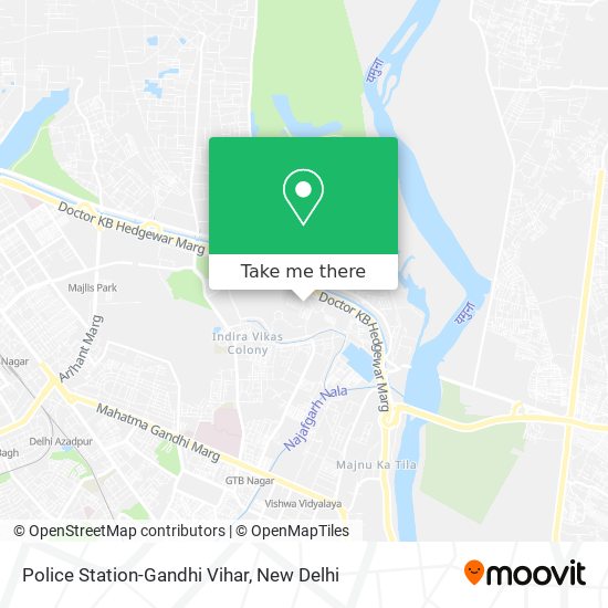 Police Station-Gandhi Vihar map