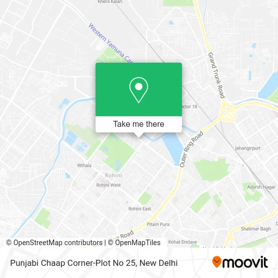 Punjabi Chaap Corner-Plot No 25 map