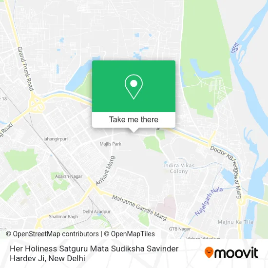 Her Holiness Satguru Mata Sudiksha Savinder Hardev Ji map