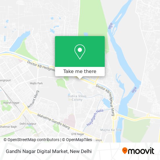Gandhi Nagar Digital Market map