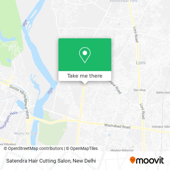 How to get to Satendra Hair Cutting Salon in Delhi by Bus or Metro?