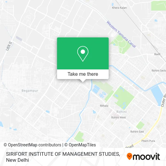SIRIFORT INSTITUTE OF MANAGEMENT STUDIES map