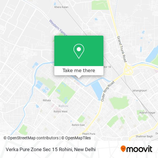 Verka Pure Zone Sec 15 Rohini map