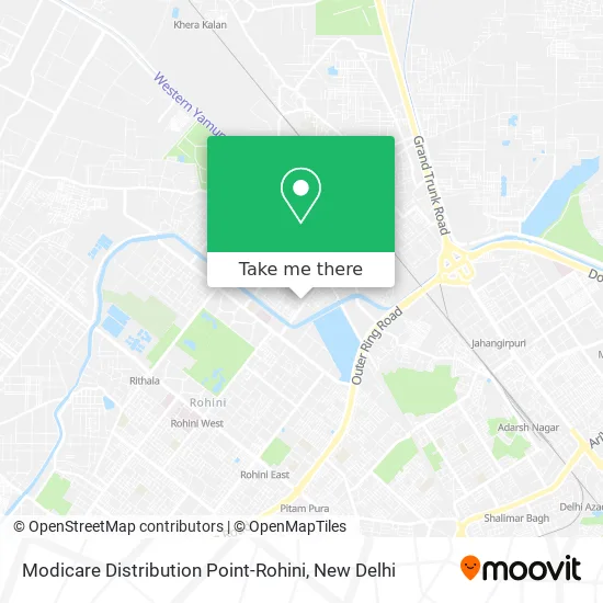 Modicare Distribution Point-Rohini map