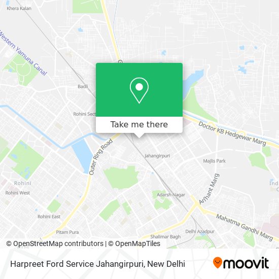 Harpreet Ford Service Jahangirpuri map