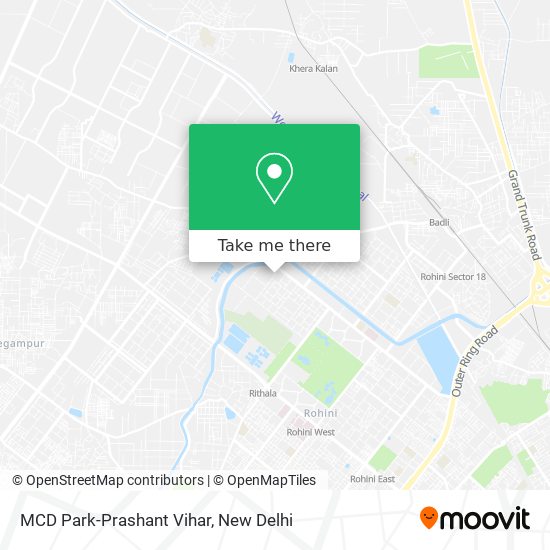 MCD Park-Prashant Vihar map