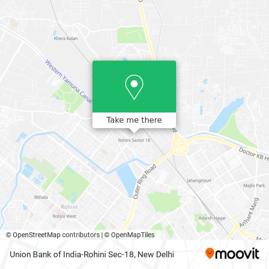 Union Bank of India-Rohini Sec-18 map