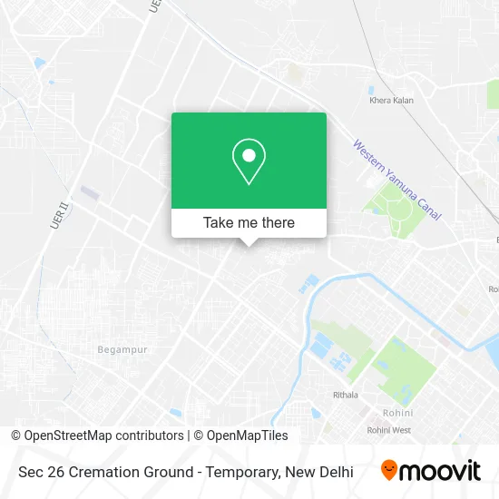 Sec 26 Cremation Ground - Temporary map