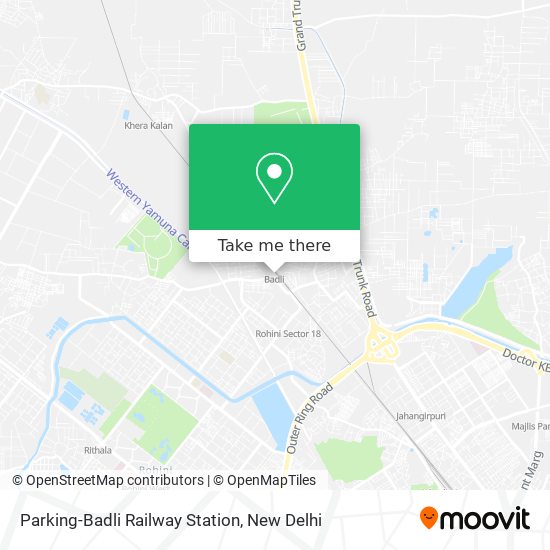 Parking-Badli Railway Station map