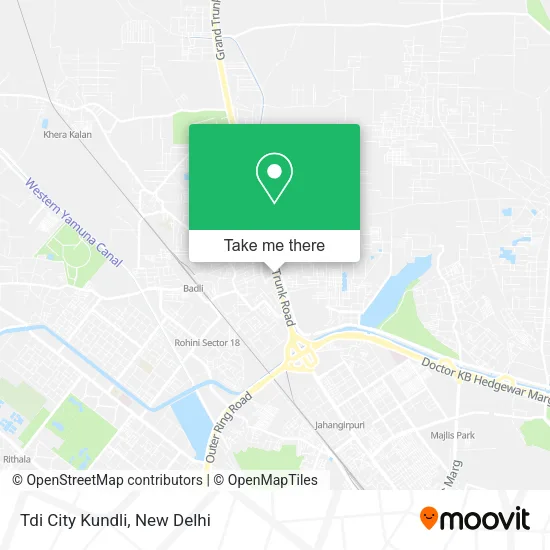 Tdi City Kundli map