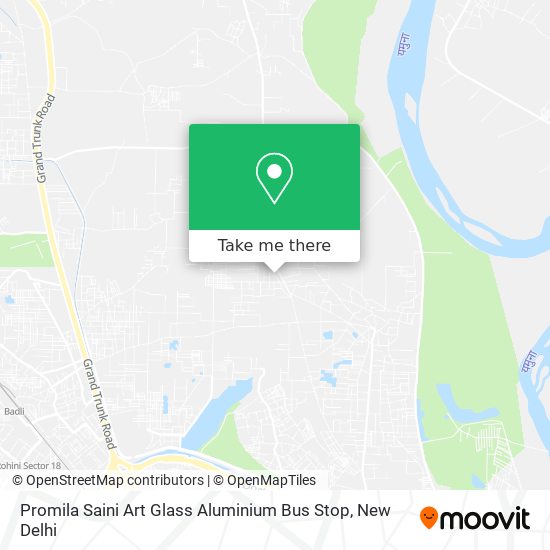 Promila Saini Art Glass Aluminium Bus Stop map