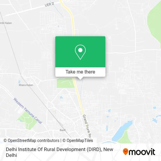 Delhi Institute Of Rural Development (DIRD) map