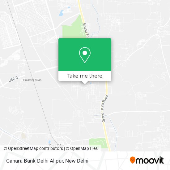 Canara Bank-Delhi Alipur map