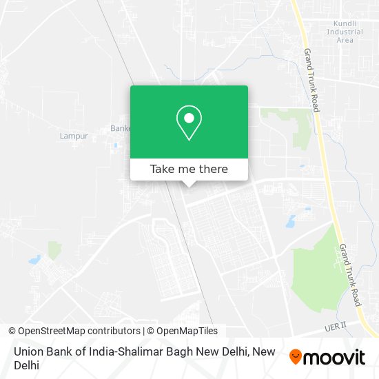 Union Bank of India-Shalimar Bagh New Delhi map