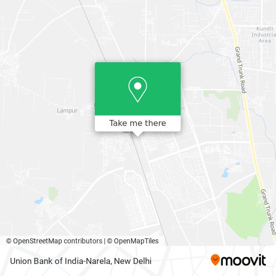 Union Bank of India-Narela map