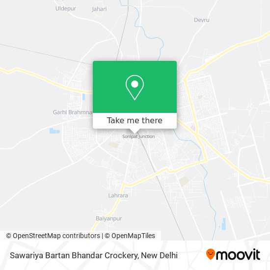 Sawariya Bartan Bhandar Crockery map