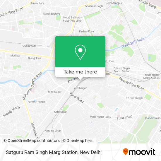 Satguru Ram Singh Marg Station map