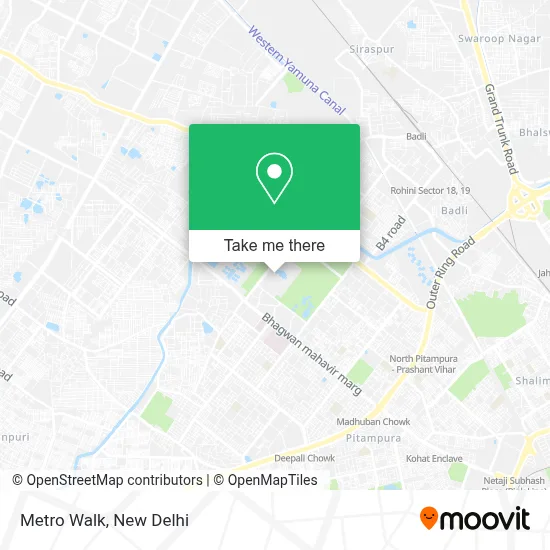 Metro Walk map