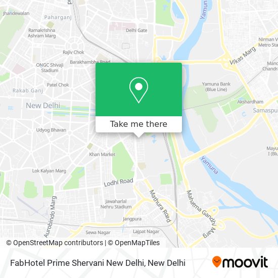 FabHotel Prime Shervani New Delhi map