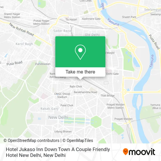 Hotel Jukaso Inn Down Town A Couple Friendly Hotel New Delhi map