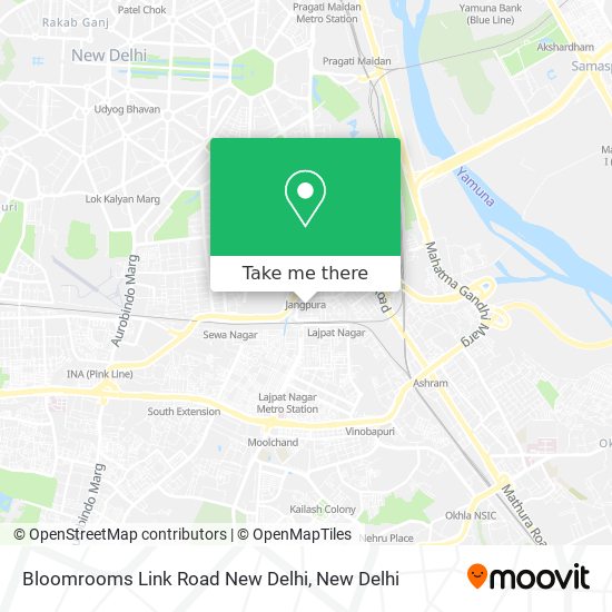 Bloomrooms Link Road New Delhi map