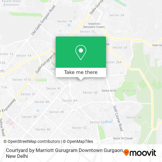 Courtyard by Marriott Gurugram Downtown Gurgaon map