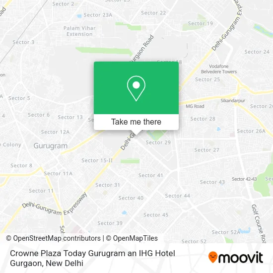 Crowne Plaza Today Gurugram an IHG Hotel Gurgaon map