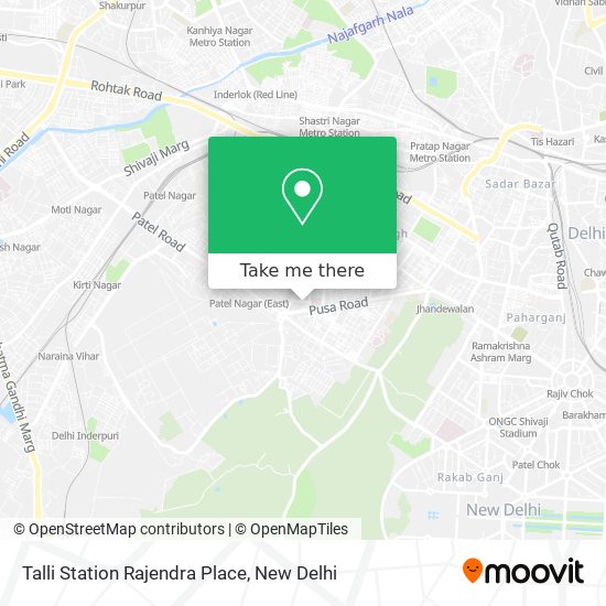 Talli Station Rajendra Place map