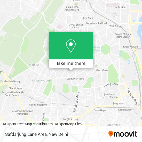 Safdarjung Lane Area map