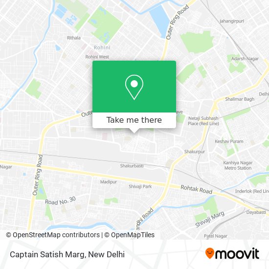 Captain Satish Marg map