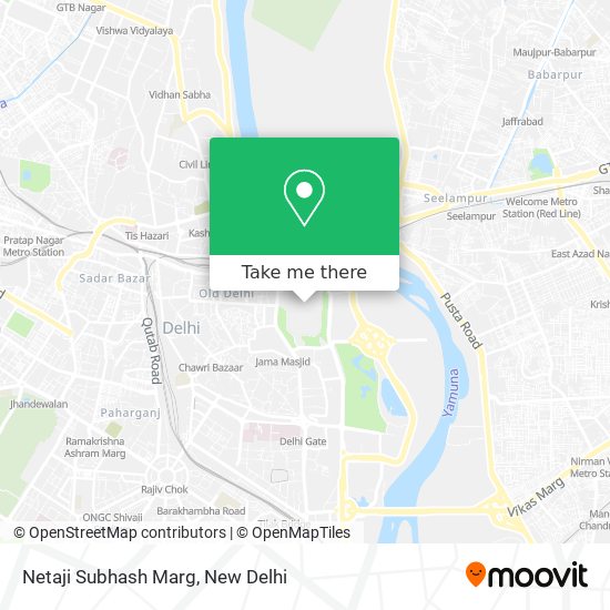 Netaji Subhash Marg map