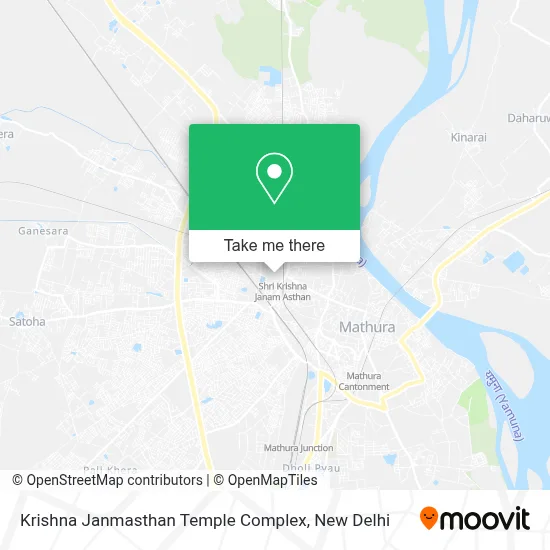 Krishna Janmasthan Temple Complex map