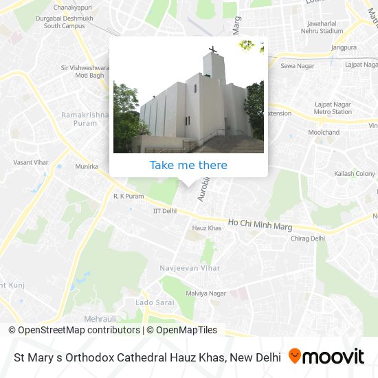 St Mary s Orthodox Cathedral Hauz Khas map