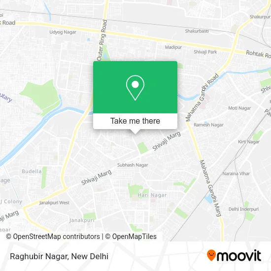 Raghubir Nagar map