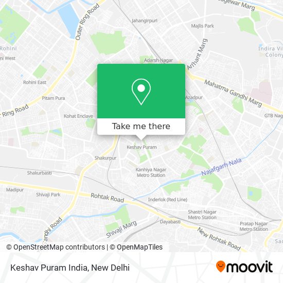 Keshav Puram India map