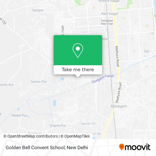 Golden Bell Convent School map