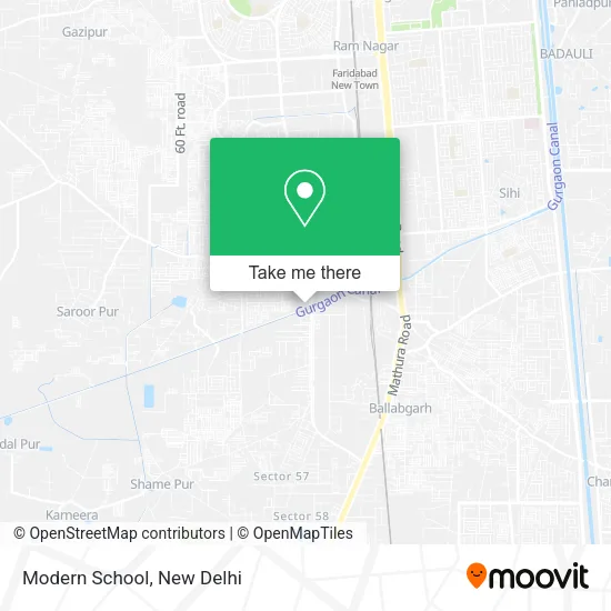 Modern School map