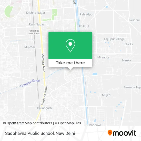 Sadbhavna Public School map
