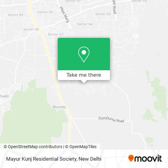 Mayur Kunj Residential Society map
