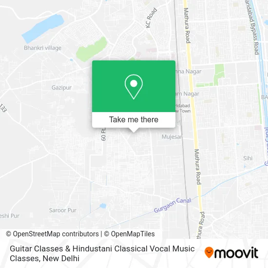 Guitar Classes & Hindustani Classical Vocal Music Classes map