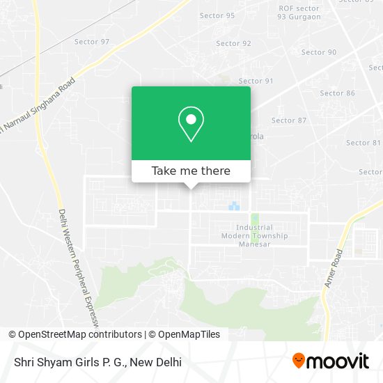 Shri Shyam Girls P. G. map